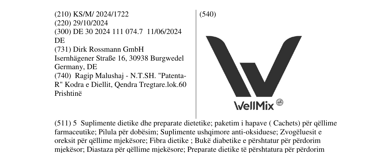 Zëri i markës WellMix në buletin