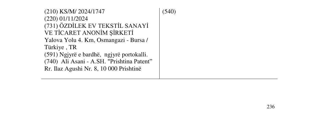 Zëri i markës Ozdilek në buletin