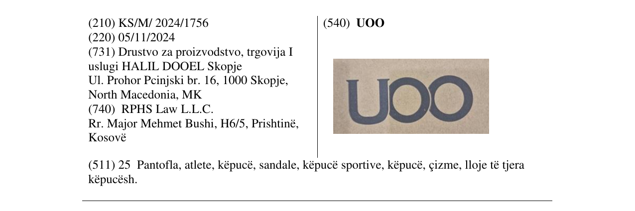 Zëri i markës UOO në buletin