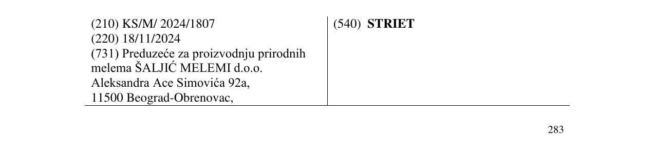 Zëri i markës STRIET në buletin
