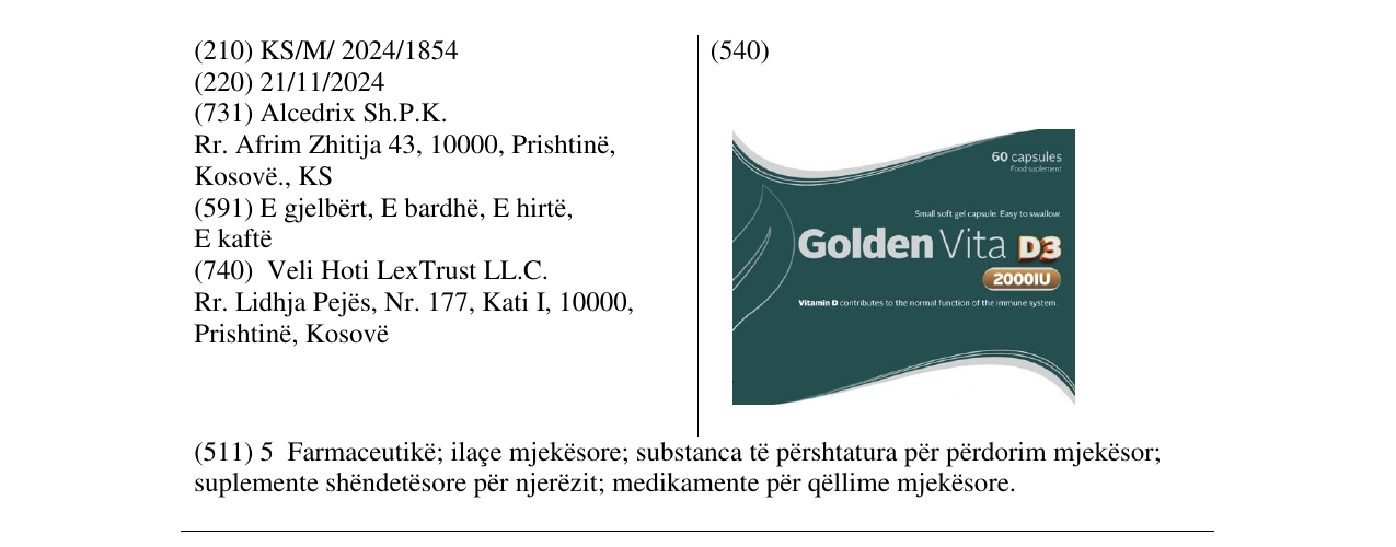 Zëri i markës Markë figurative në buletin
