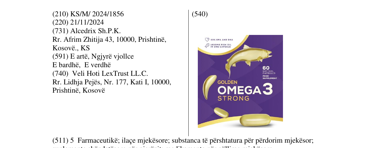 Zëri i markës omega 3 në buletin