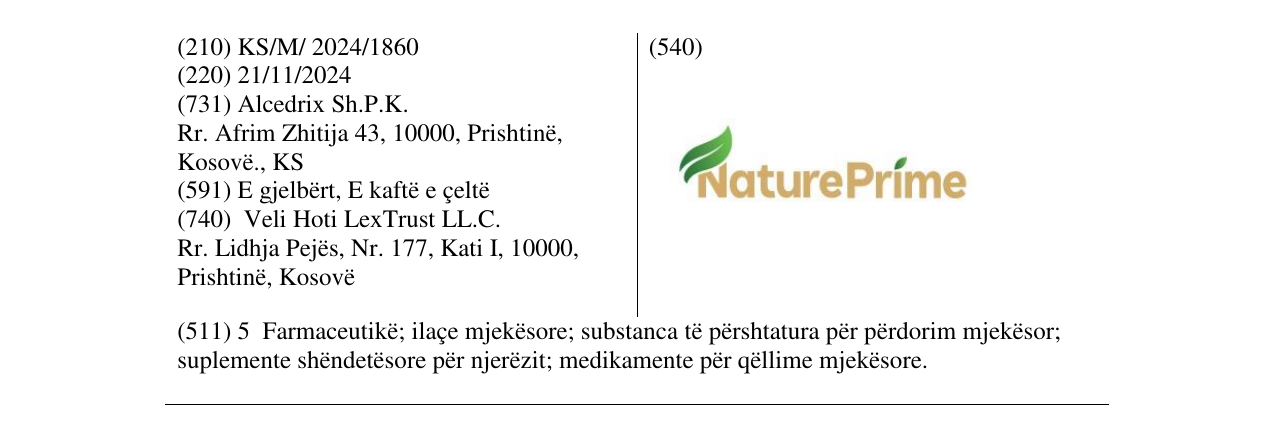 Zëri i markës Nature Prime në buletin