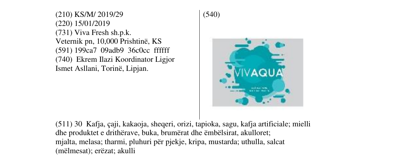 Zëri i markës Markë figurative në buletin