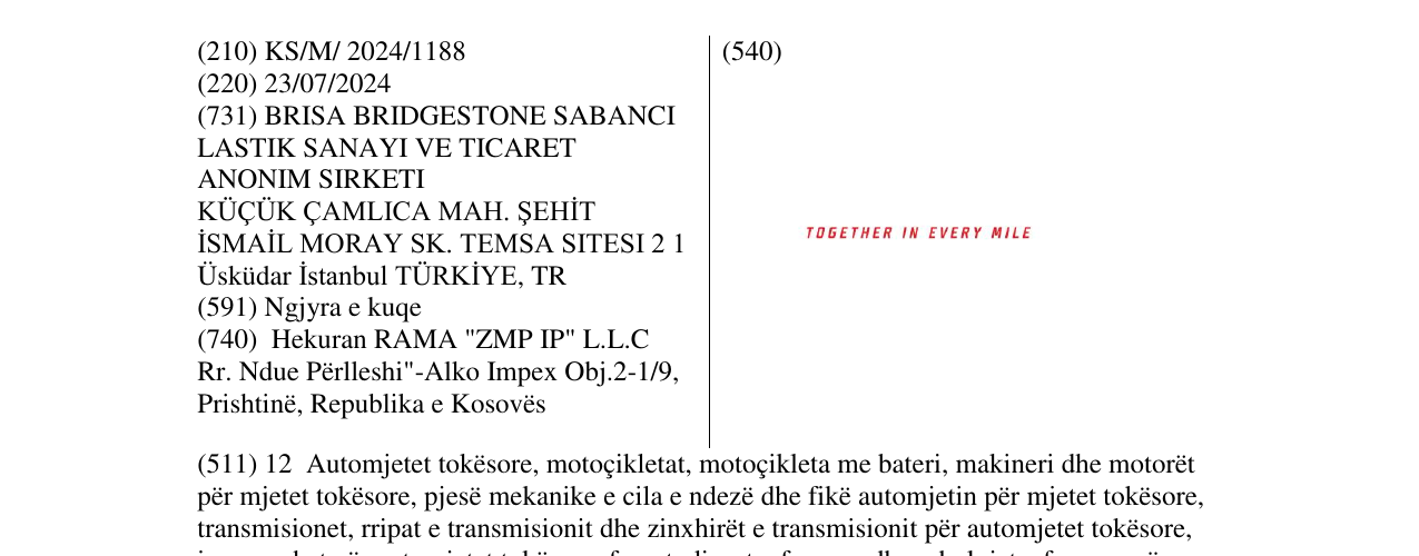 Zëri i markës TOGETHER IN EVERY MILE në buletin