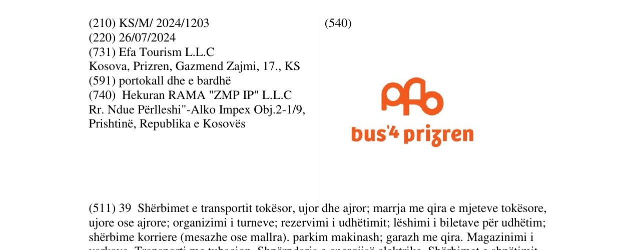 Zëri i markës bus4 prizren në buletin