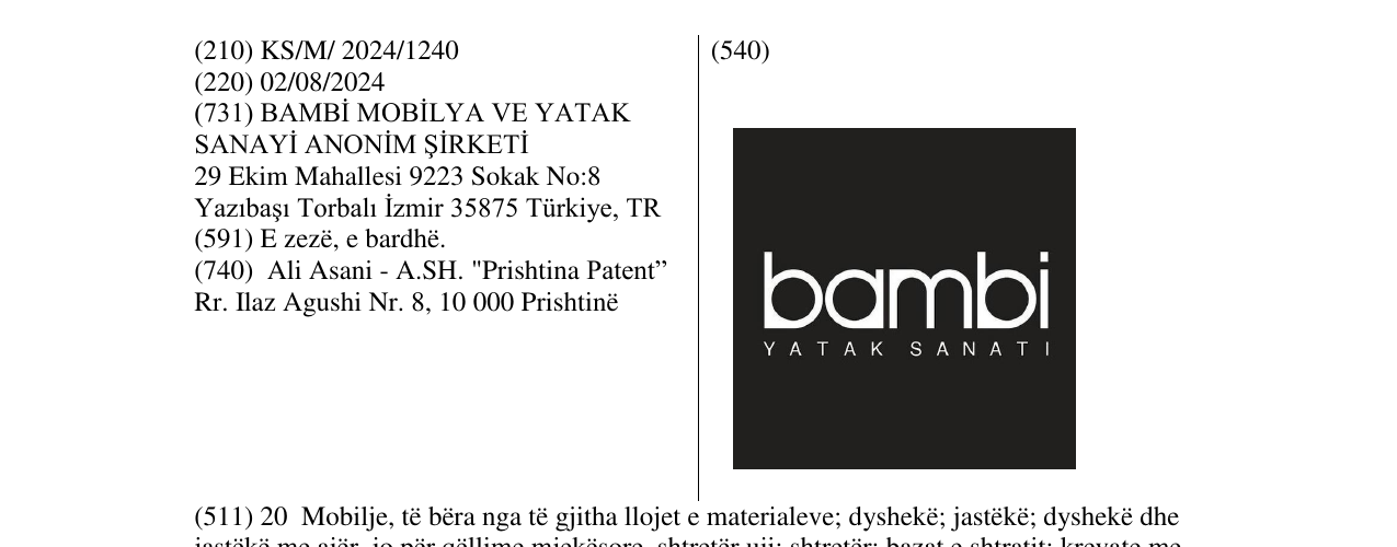 Zëri i markës BAMBI në buletin