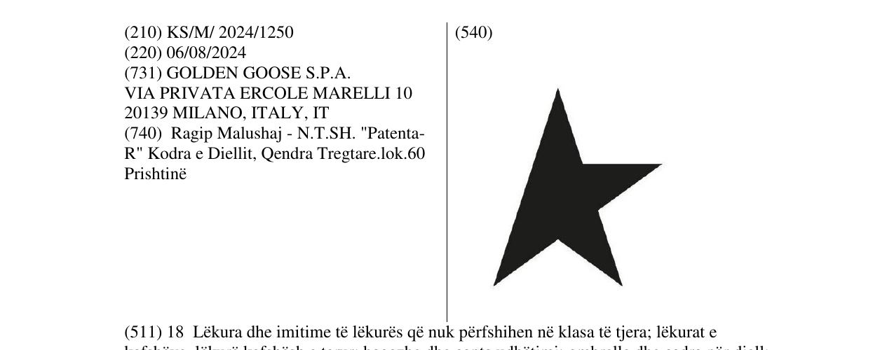 Zëri i markës half star në buletin
