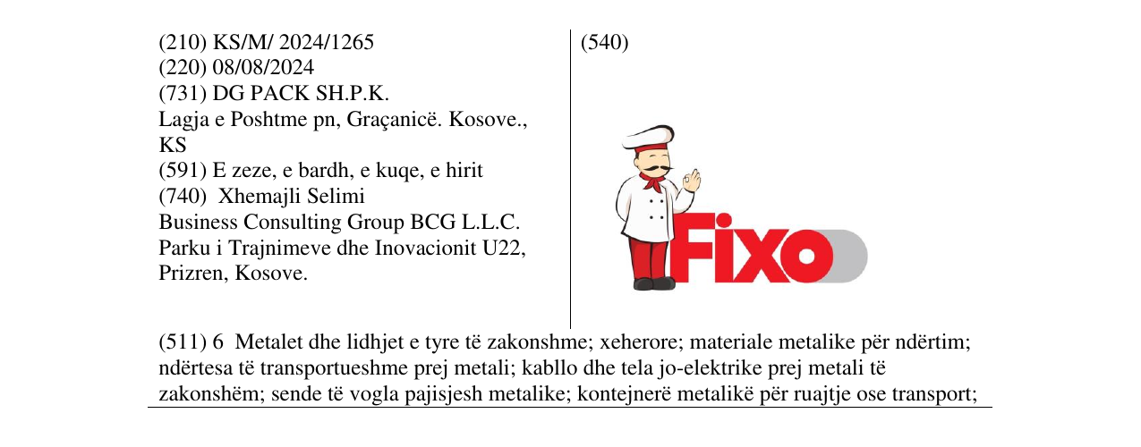 Zëri i markës FIXO në buletin