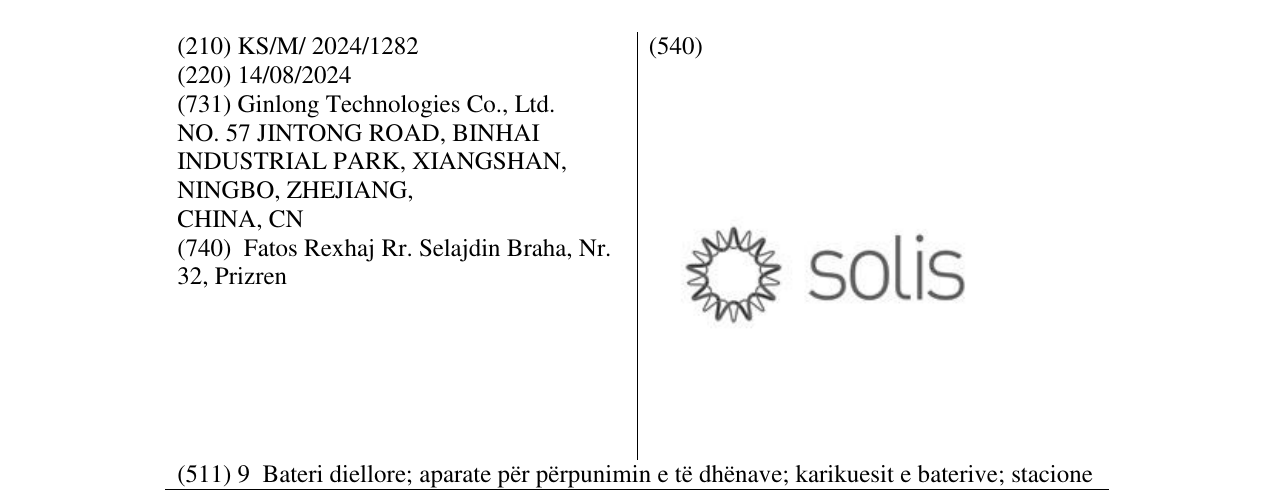 Zëri i markës SOLIS në buletin