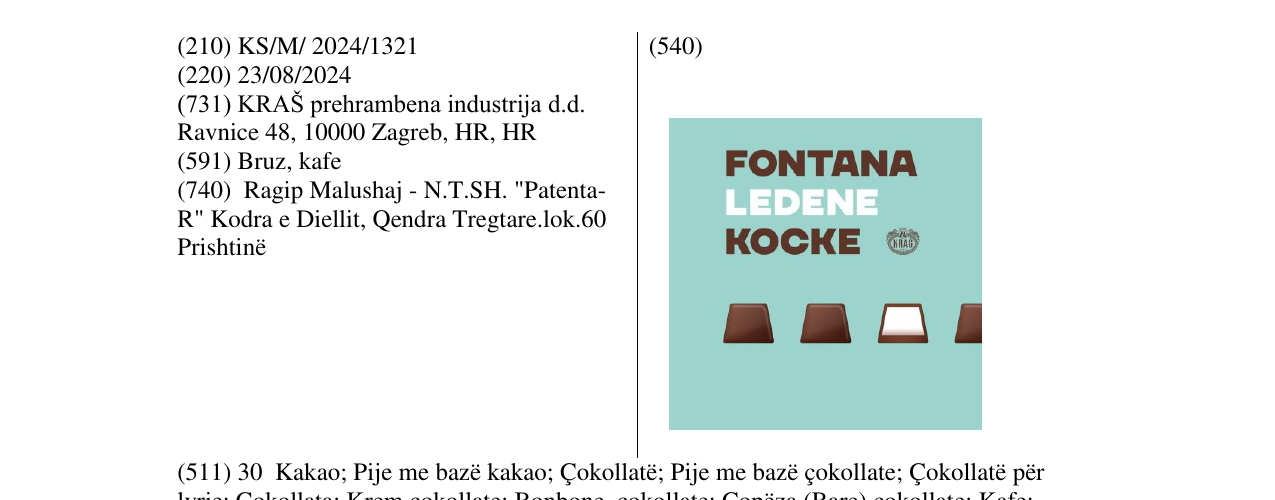 Zëri i markës Markë figurative në buletin