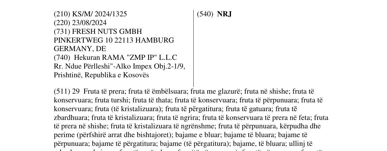 Zëri i markës NRJ në buletin