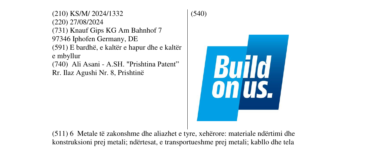 Zëri i markës Build on us në buletin