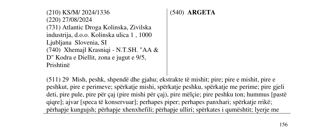 Zëri i markës ARGETA në buletin