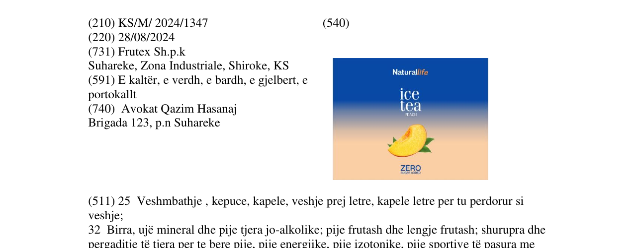Zëri i markës Natural life në buletin