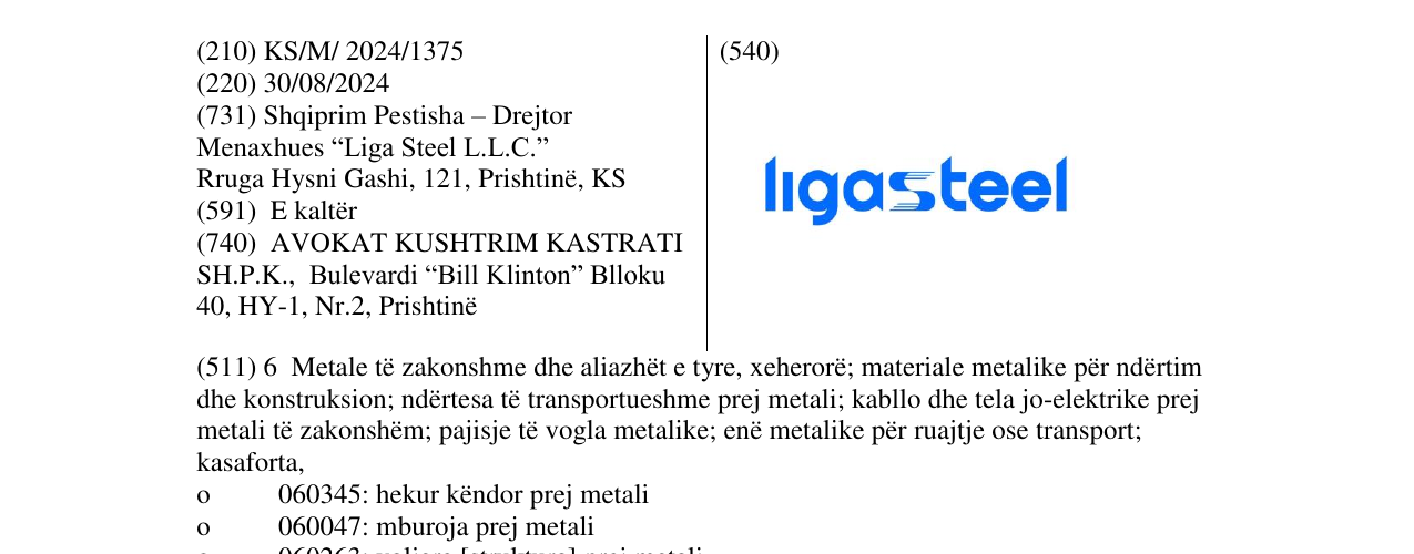 Zëri i markës ligasteel në buletin
