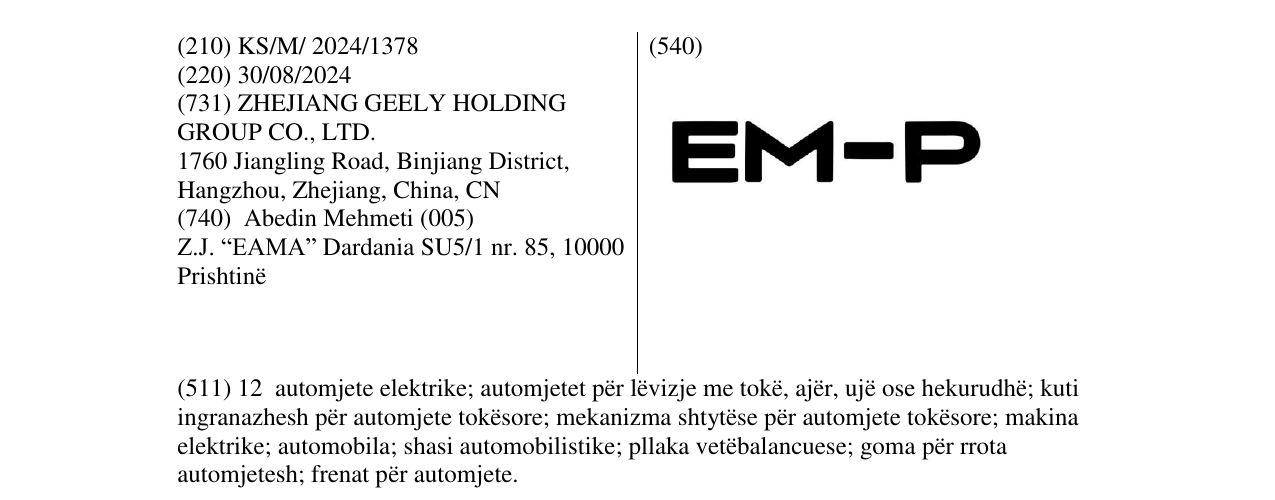 Zëri i markës EM-P në buletin