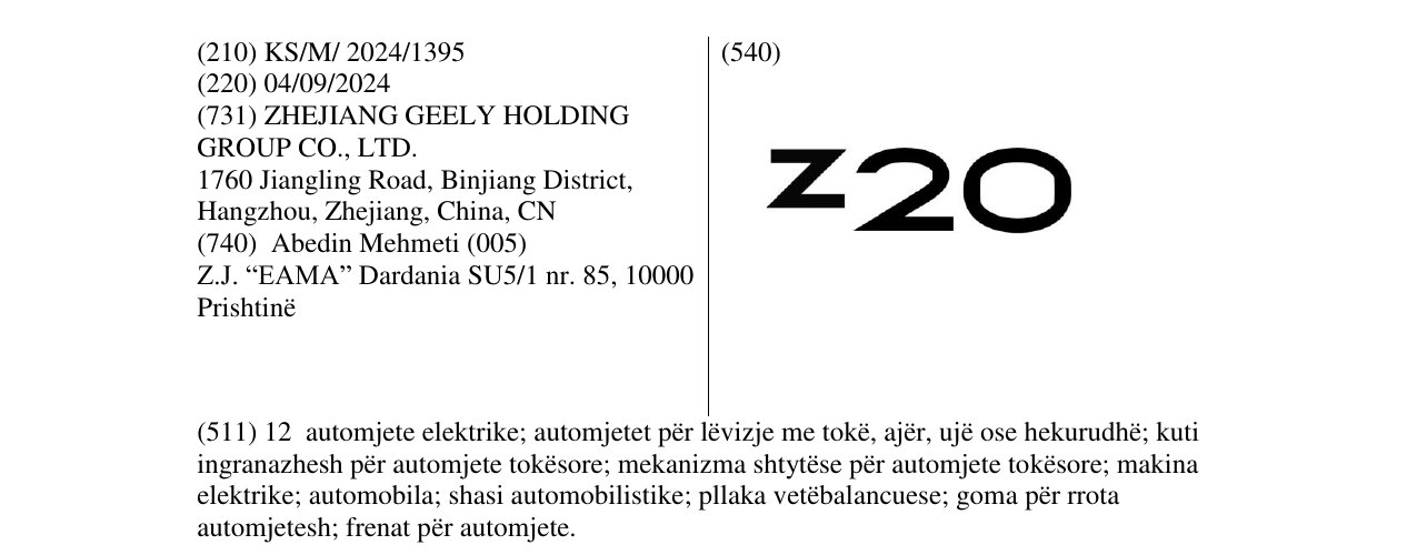 Zëri i markës z20 në buletin