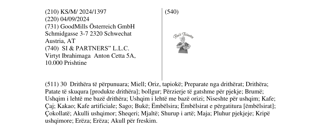 Zëri i markës Markë figurative në buletin