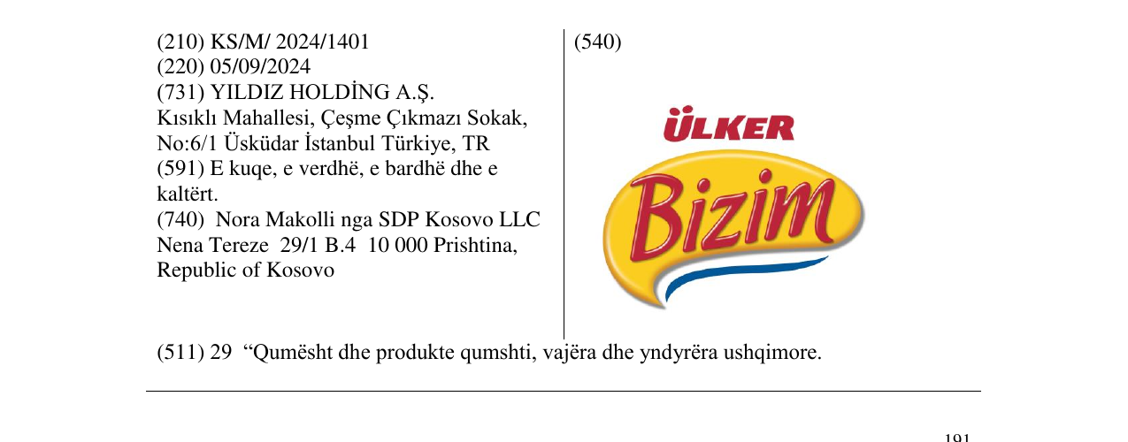 Zëri i markës ULKER Bizim në buletin
