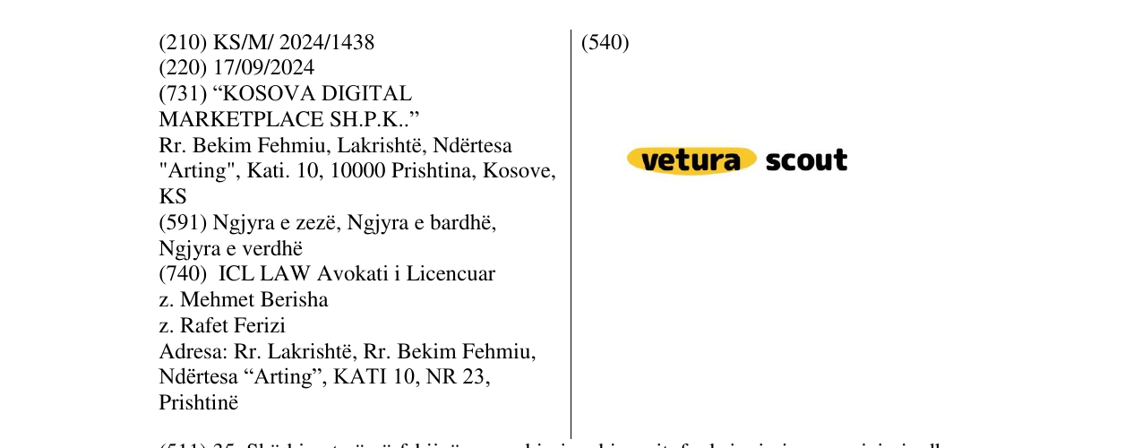 Zëri i markës vetura scout në buletin