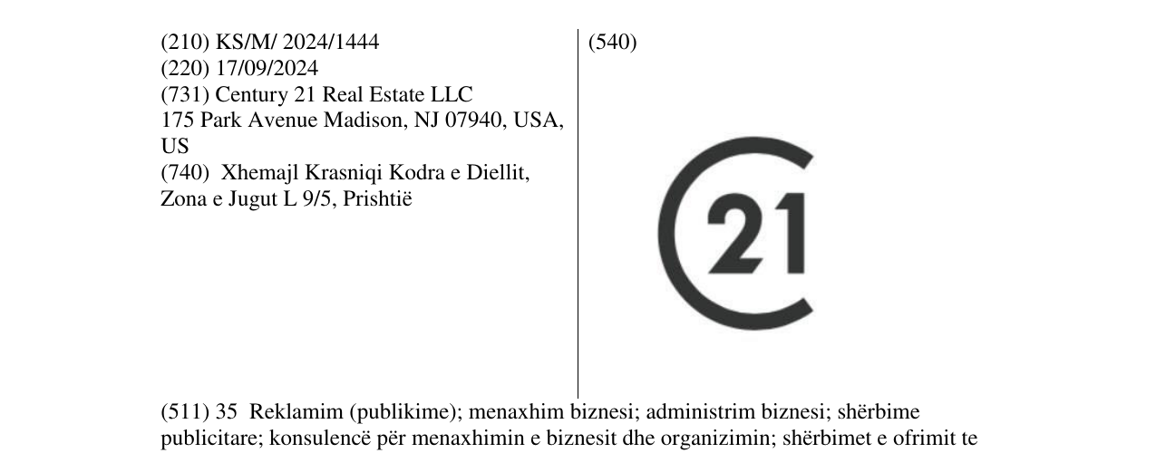 Zëri i markës 21 në buletin