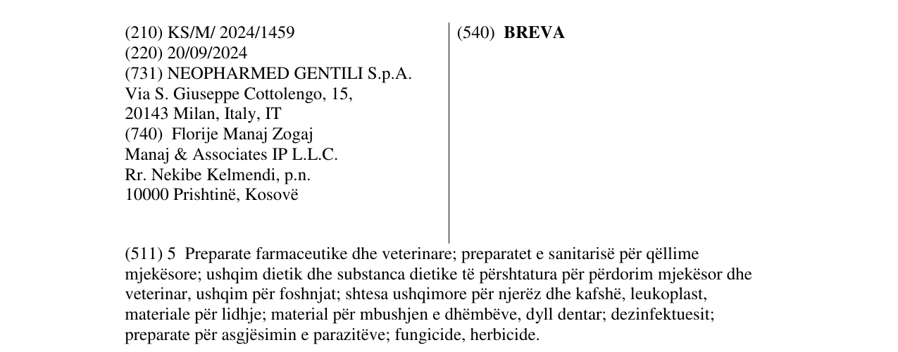 Zëri i markës BREVA në buletin