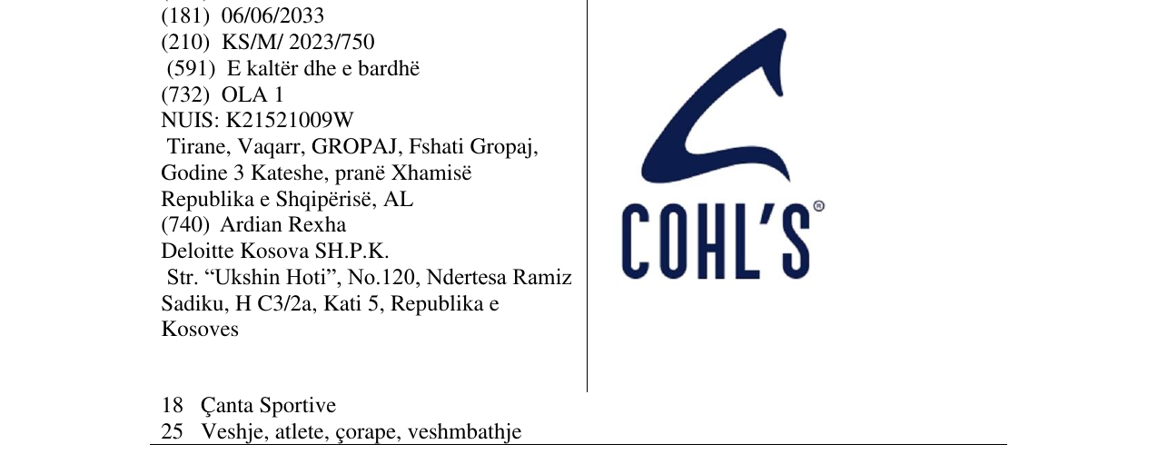 Zëri i markës COHLS në buletin