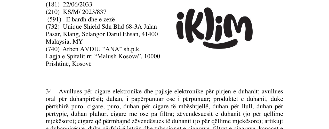 Zëri i markës IKLIM në buletin