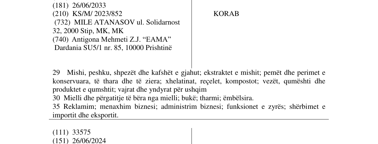 Zëri i markës KORAB në buletin