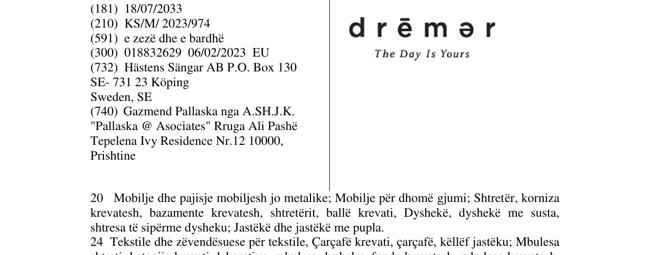 Zëri i markës dreamer the day is yours në buletin