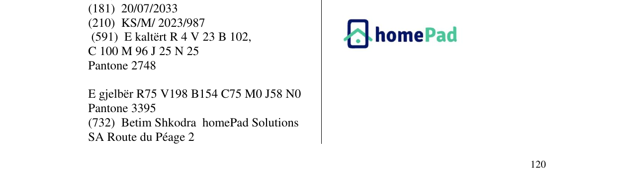 Zëri i markës HOME PAD në buletin