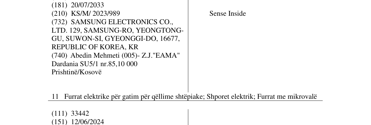 Zëri i markës Sense Inside në buletin