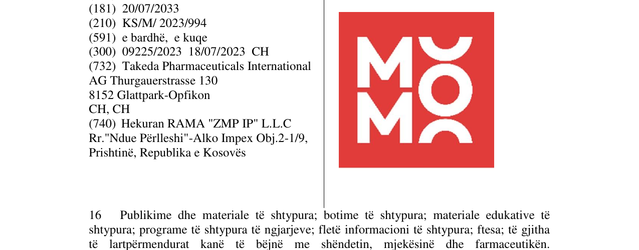 Zëri i markës MO në buletin