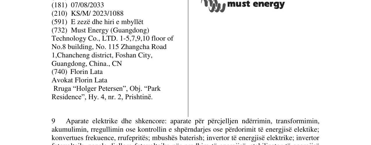 Zëri i markës must energy në buletin