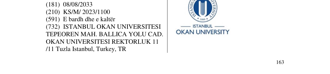 Zëri i markës OKAN UNIVERSITY në buletin