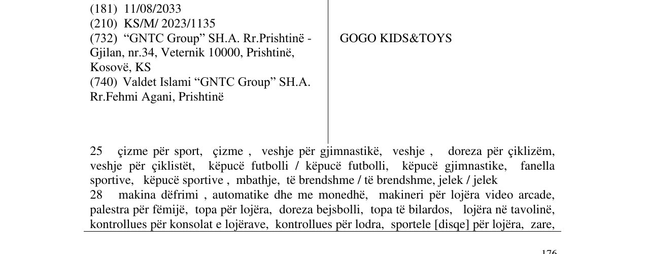 Zëri i markës GOGO KIDS&TOYS në buletin