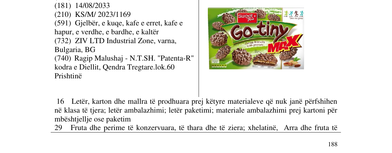 Zëri i markës go tiny në buletin