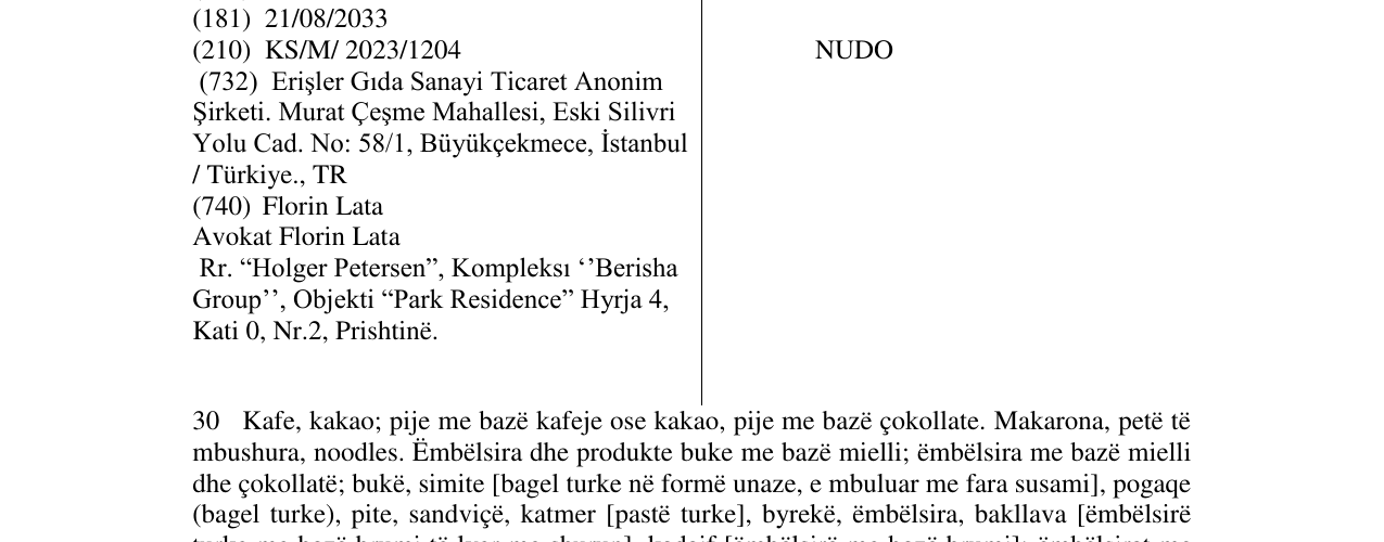 Zëri i markës NUDO në buletin