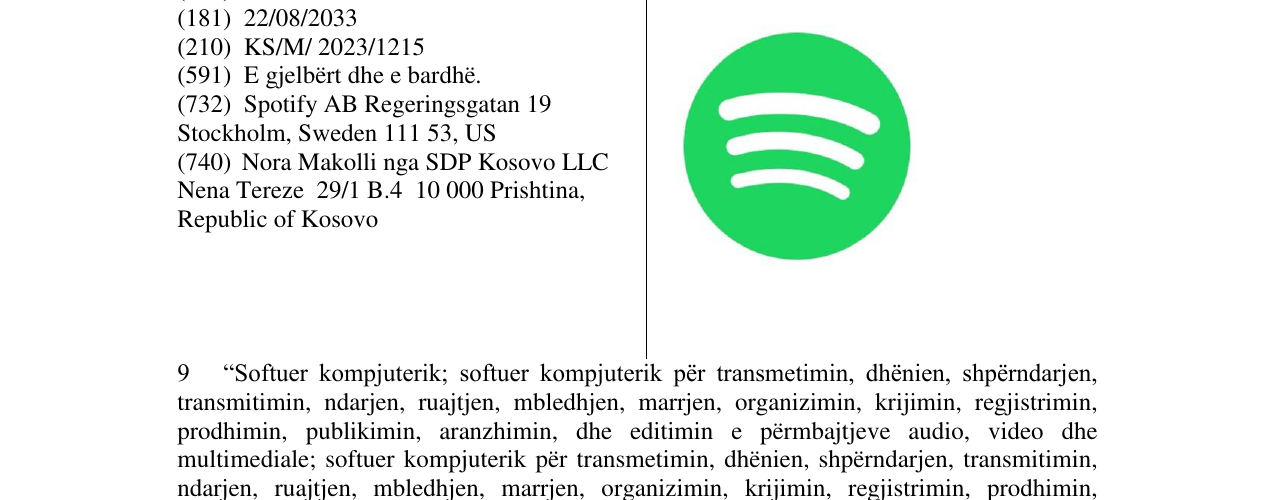 Zëri i markës SPOTIFY në buletin