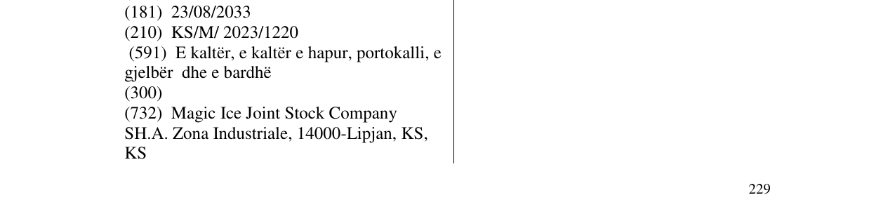 Zëri i markës pop up orange në buletin