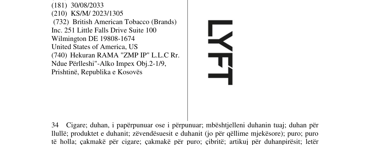 Zëri i markës LYFT në buletin