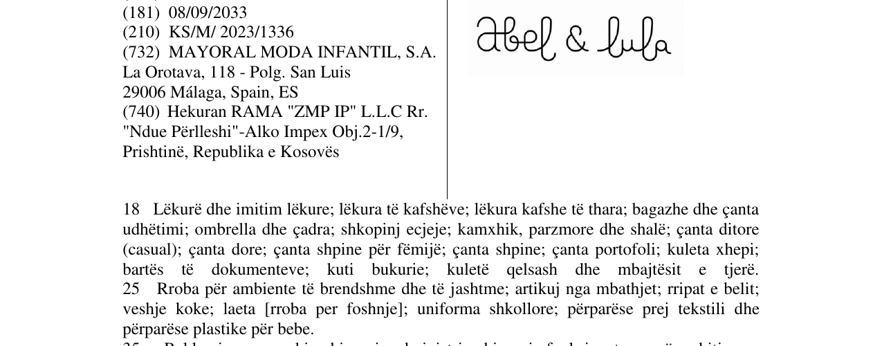 Zëri i markës MAJORAL në buletin