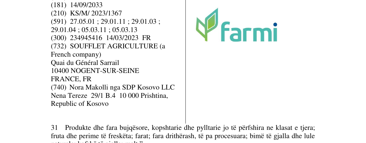 Zëri i markës farmi në buletin