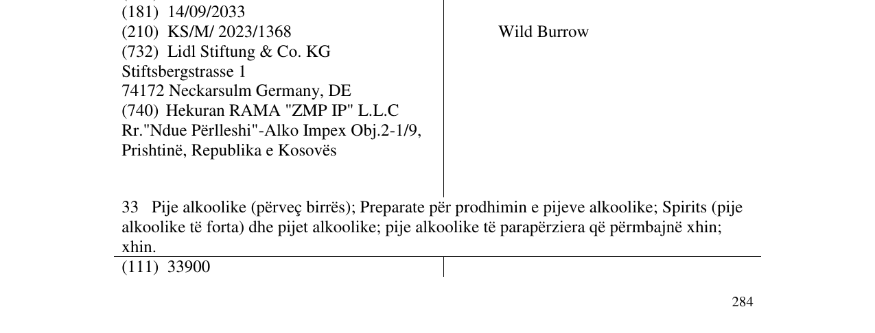 Zëri i markës Wild Burrow në buletin
