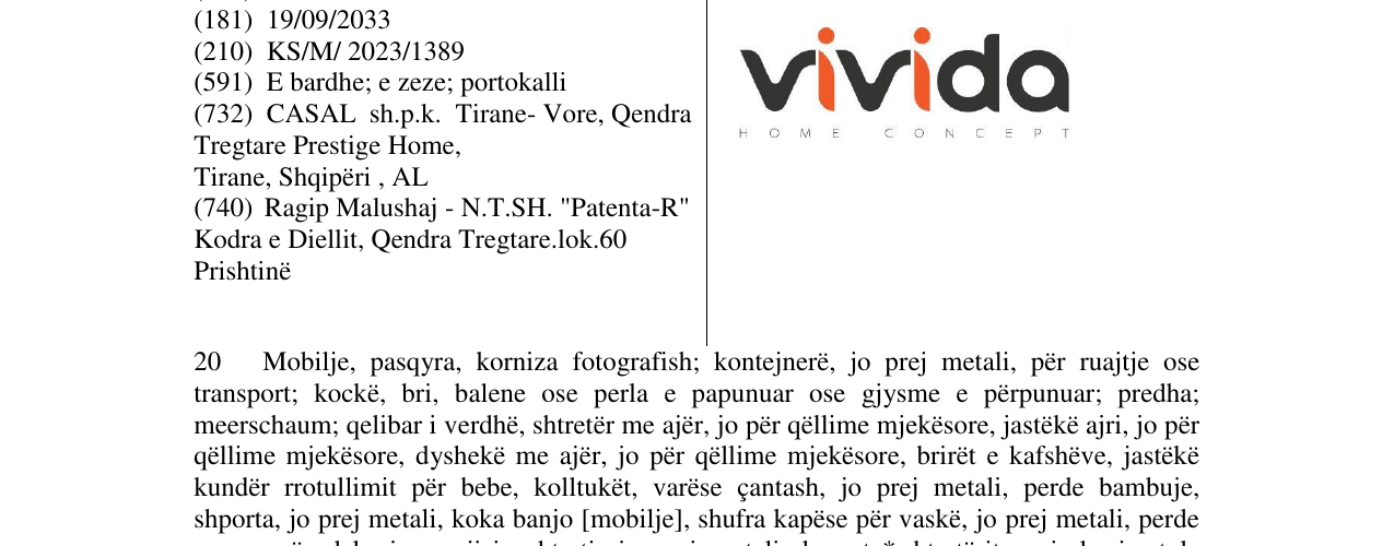 Zëri i markës vivida në buletin