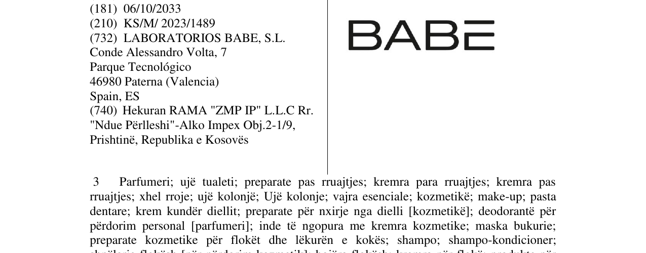 Zëri i markës Markë figurative në buletin