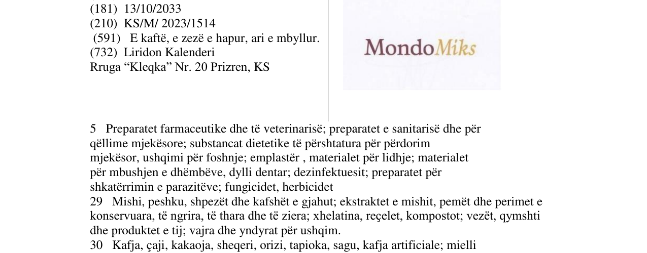 Zëri i markës MondoMiks në buletin