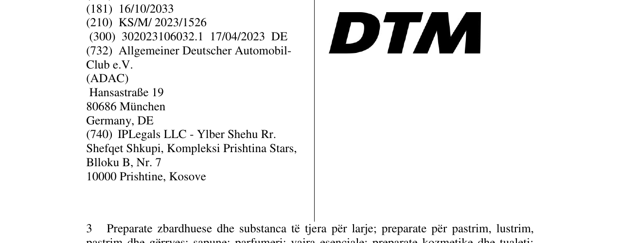 Zëri i markës DTM në buletin