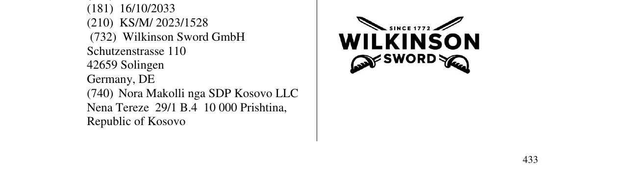 Zëri i markës wilkinson sword në buletin